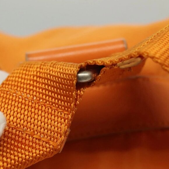 PRADA Backpack Nylon Orange Silver Auth 140110 - Picture 10 of 16